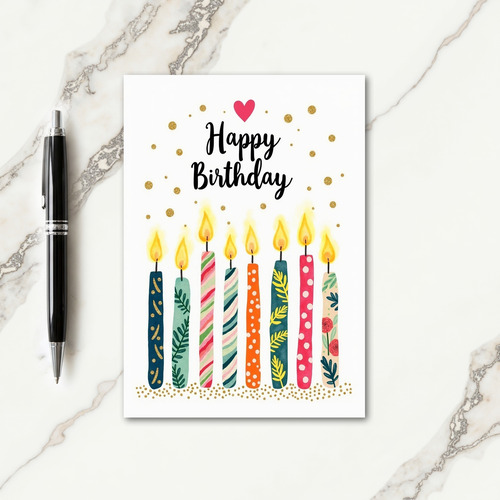 Vibrant Color Birthday Card