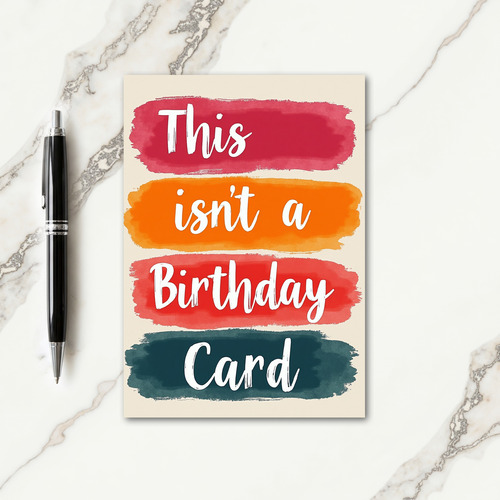 Vibrant Color Block Birthday Card