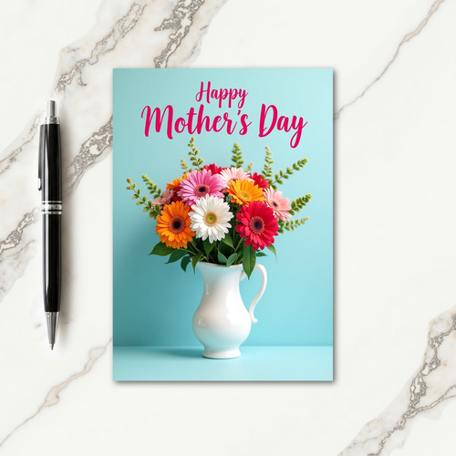 Vibrant Daisy Mothers Card