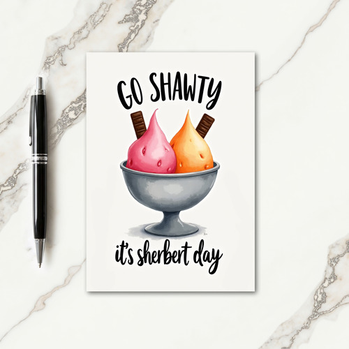 Vibrant Dessert Birthday Card