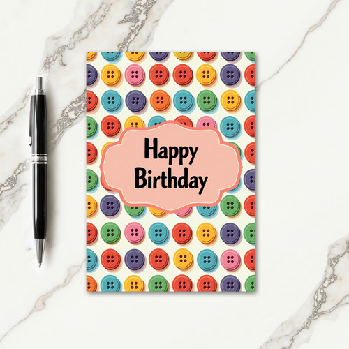 Vibrant Disks Birthday Card