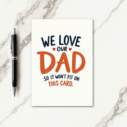Vibrant Fathers Day Art Card