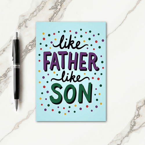 Vibrant Fathers Day Card