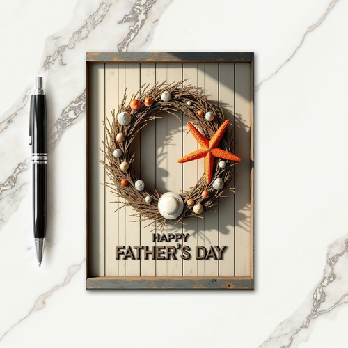 Vibrant Fathers Day Creature Card