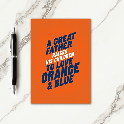 Vibrant Fathers Day Graphic Card