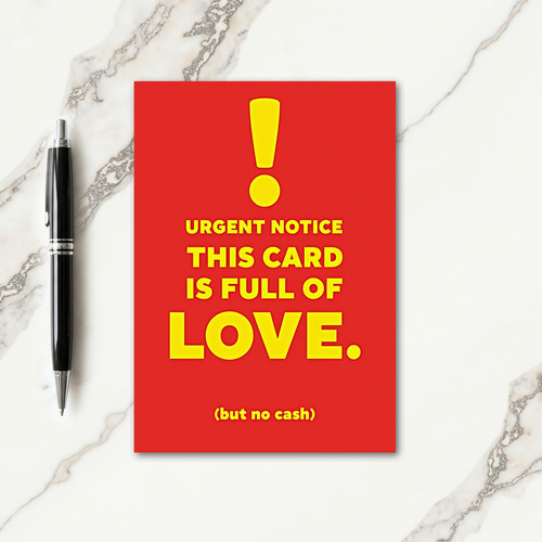Vibrant Fathers Day Notice Card