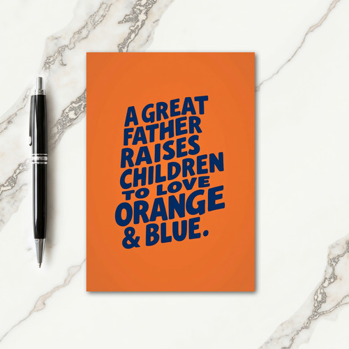 Vibrant Fathers Day Quote Card
