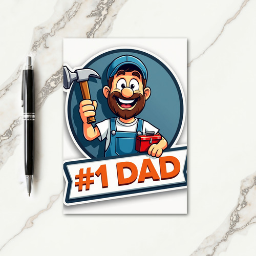 Vibrant Fathers Day Tool Card