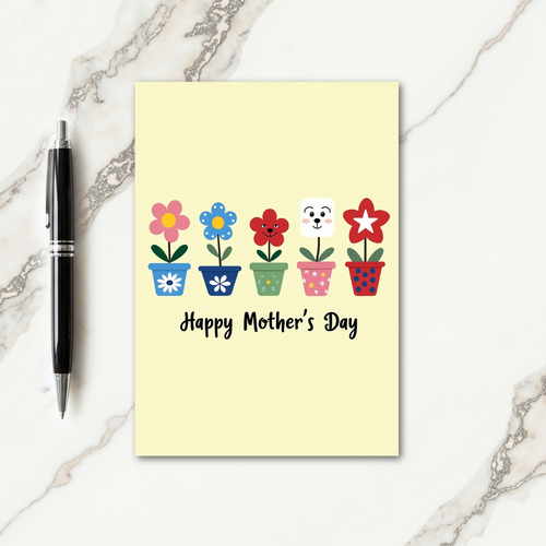 Vibrant Flora Mothers Day Card