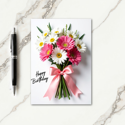Vibrant Floral Birthday Card