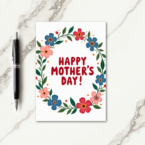 Vibrant Floral Greeting Card