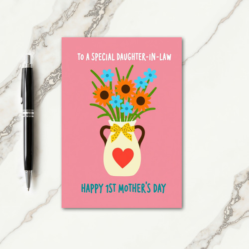 Vibrant Floral Pitcher Card