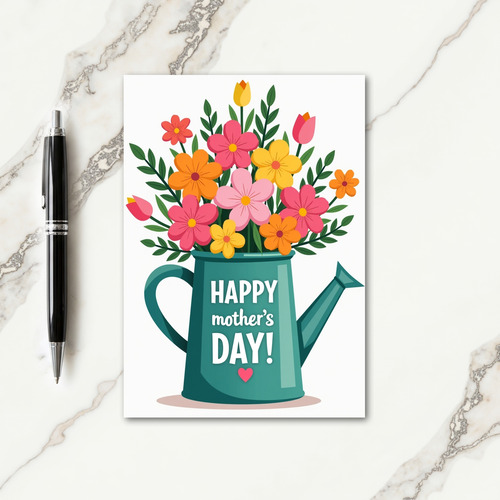 Vibrant Florals Mothers Day Card