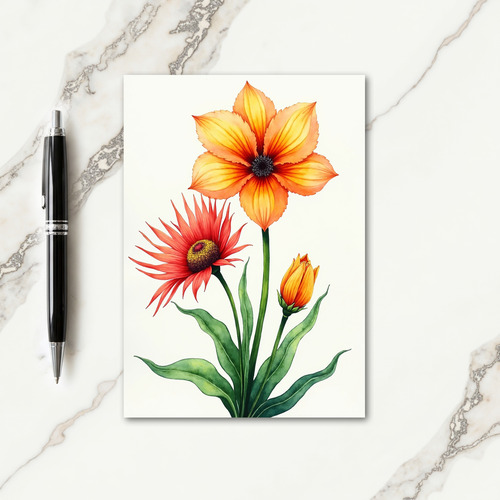 Vibrant Flower Mothers Day Card