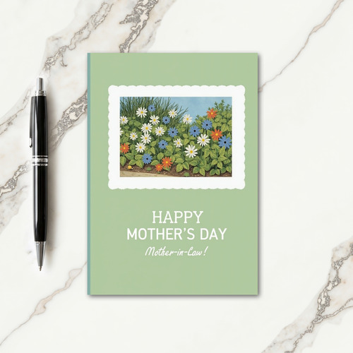 Vibrant Flowerbed Card