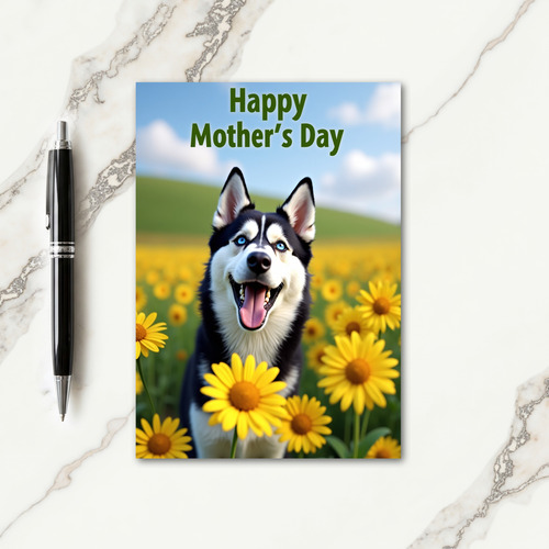 Vibrant Flowers Mothers Day Card