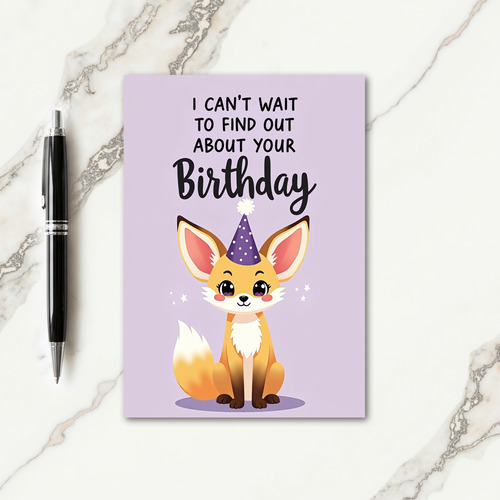 Vibrant Fox Birthday Card