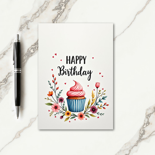 Vibrant Frosting Birthday Card