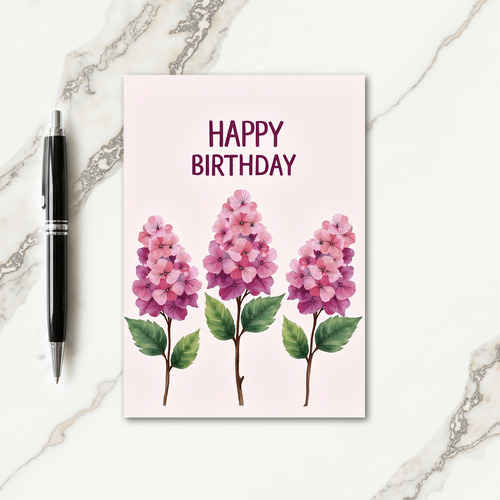 Vibrant Fuchsia Birthday Card