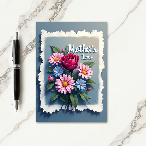 Vibrant Fuchsia Bloom Card