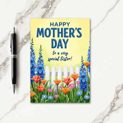 Vibrant Garden Mothers Day Card