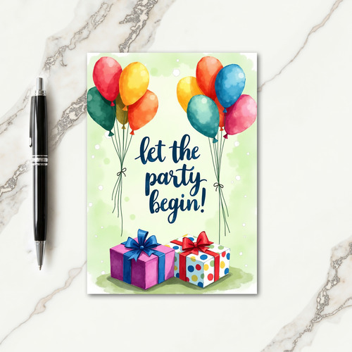 Vibrant Gift Celebration Card