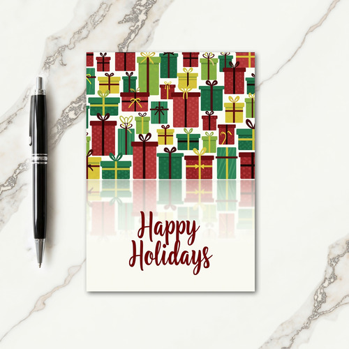 Vibrant Gift Christmas Card