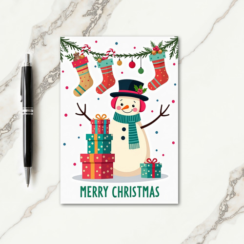 Vibrant Gifts Christmas Card