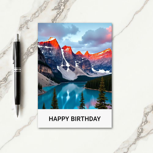 Vibrant Glow Birthday Card