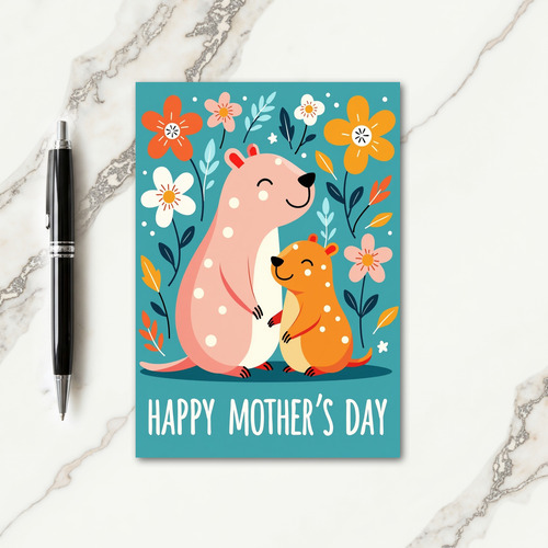 Vibrant Graphic Mothers Day Card