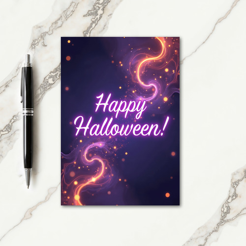 Vibrant Halloween Greeting Card