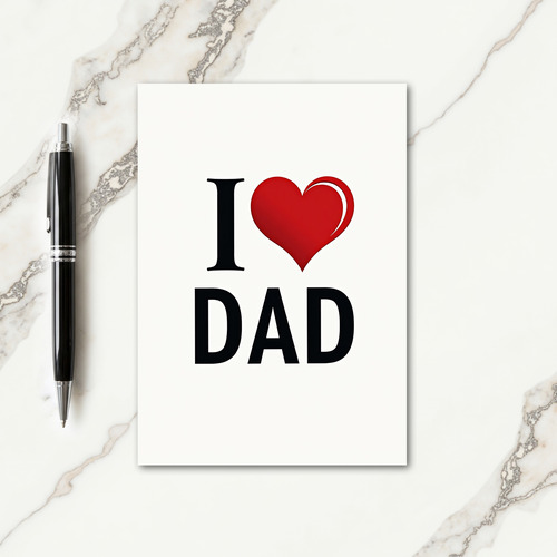Vibrant Heart I Dad Card