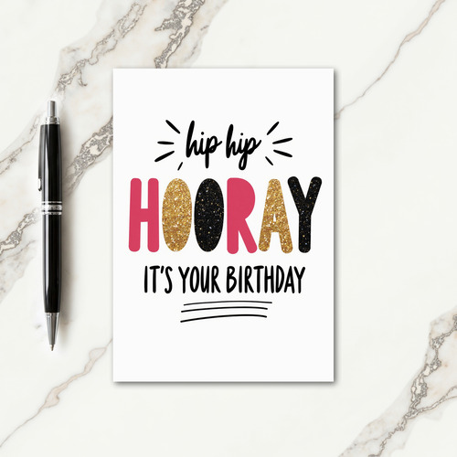 Vibrant Hooray Celebration Card