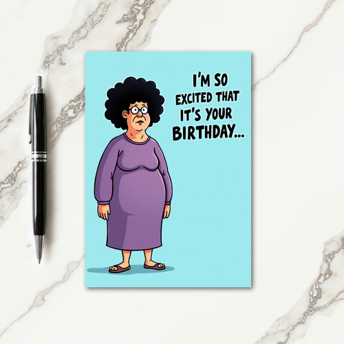 Vibrant Illustrated Birthday Card