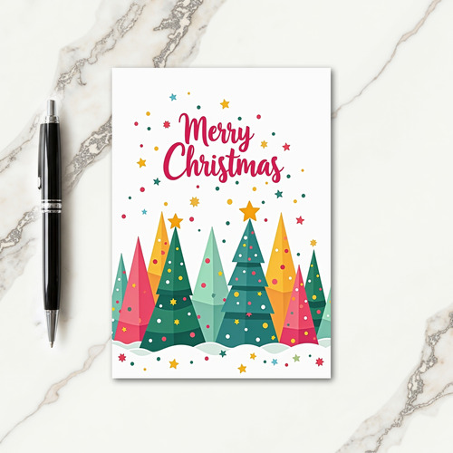 Vibrant Lettered Christmas Card