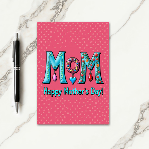Vibrant Mom Illustration Card