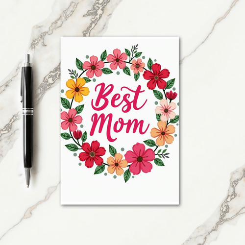Vibrant Moms Day Card