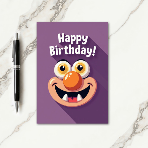 Vibrant Monster Birthday Card