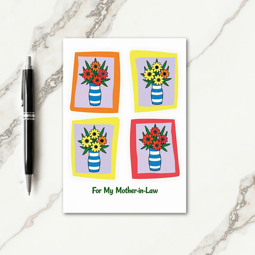 Vibrant Mother In Law Card