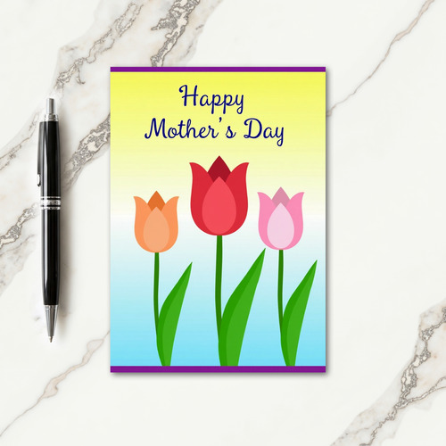 Vibrant Mothers Day Card
