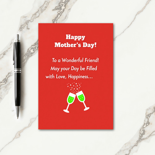 Vibrant Mothers Day Cheers Card