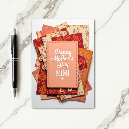 Vibrant Mothers Day Collage Card