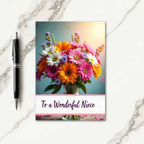 Vibrant Mothers Day Posy Card