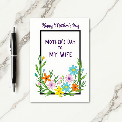 Vibrant Mothers Day Tribute Card