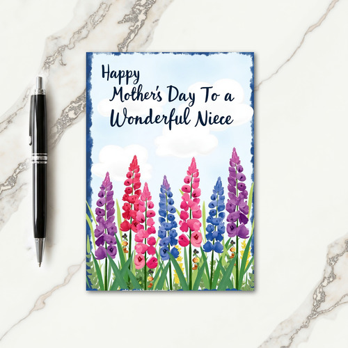 Vibrant Mothers Day Wish Card