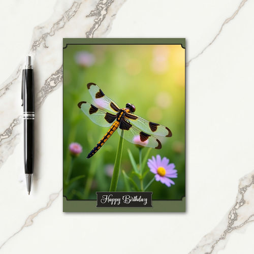 Vibrant Nature Birthday Card
