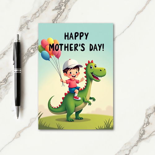 Vibrant Scene Mothers Day Card