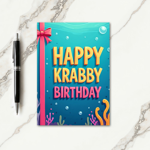 Vibrant Sea Birthday Card
