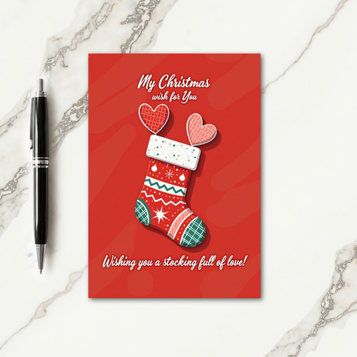 Vibrant Sock Holiday Card