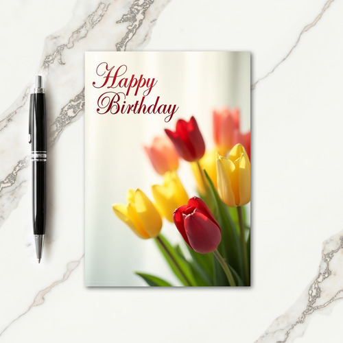 Vibrant Spring Birthday Card